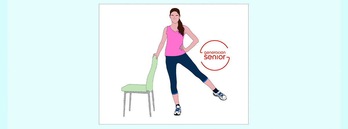 Persona realizando ejercicio para fortalecer piernas